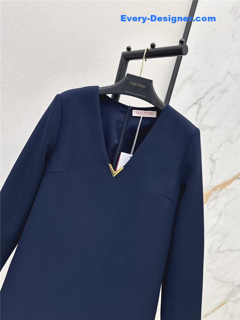 Va1e*ntin0 v button navy blue jumpsuit replica d&g clothing