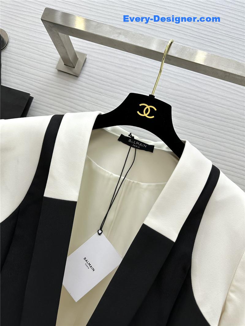 Balmain colorblock lapel suit replica d&g clothing