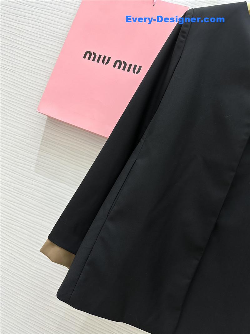 M1um1u colorblock cuffs dress replica designer clothes