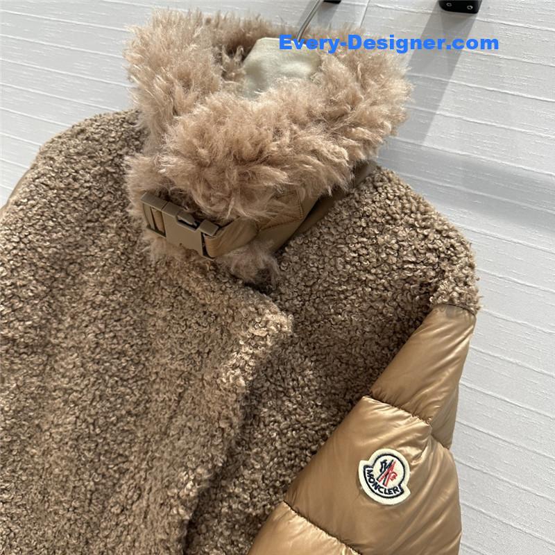 Moncler wool motorcycle down jacket replica clothes