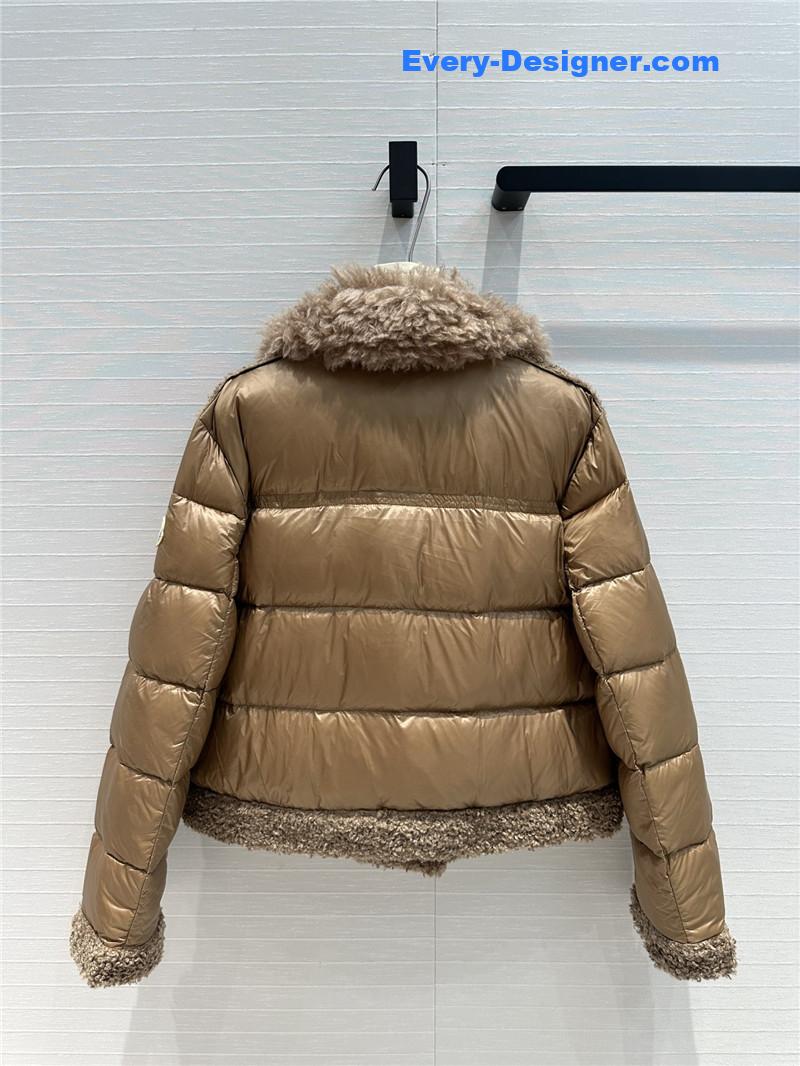 Moncler wool motorcycle down jacket replica clothes