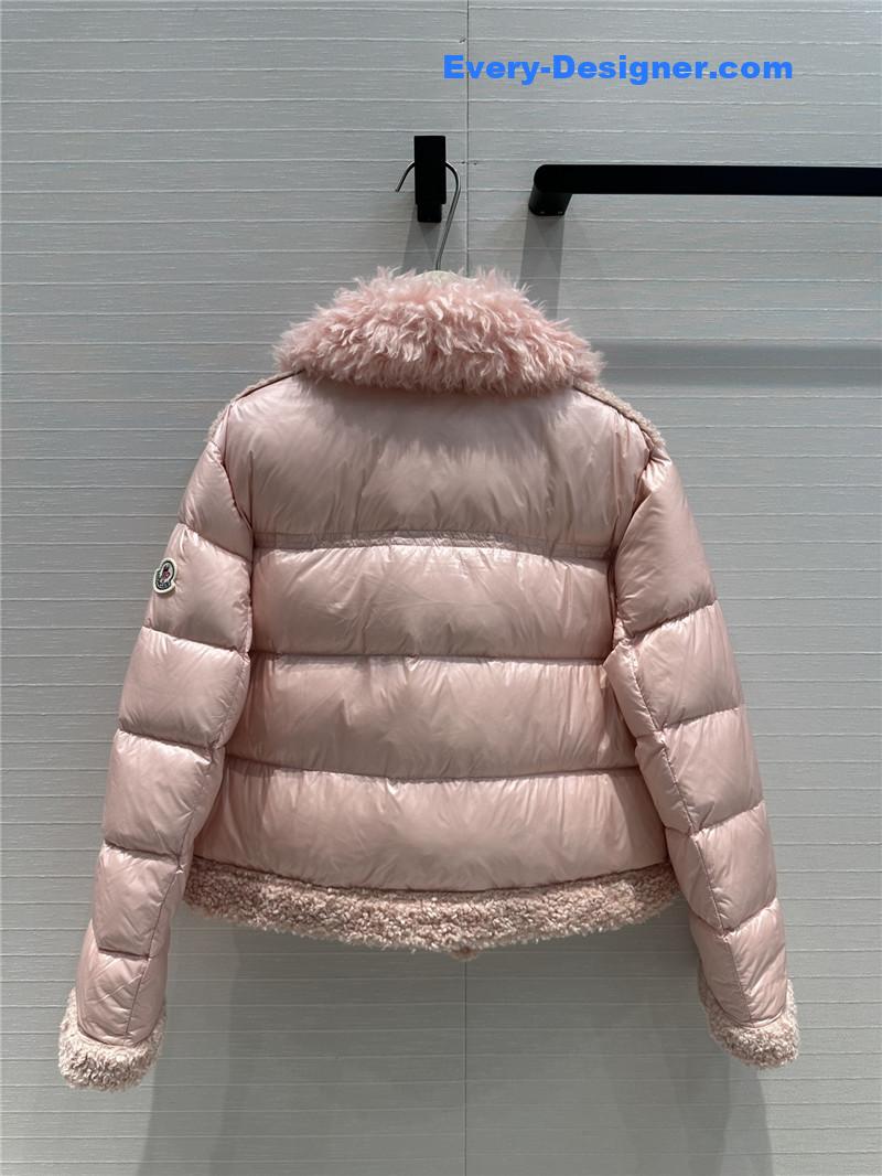 Moncler wool motorcycle down jacket replica clothes