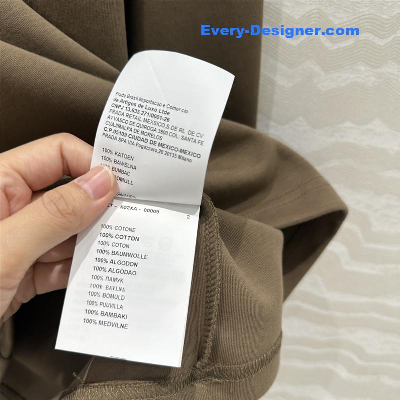 Pra*a sports lapel sweatshirt replica d&g clothing
