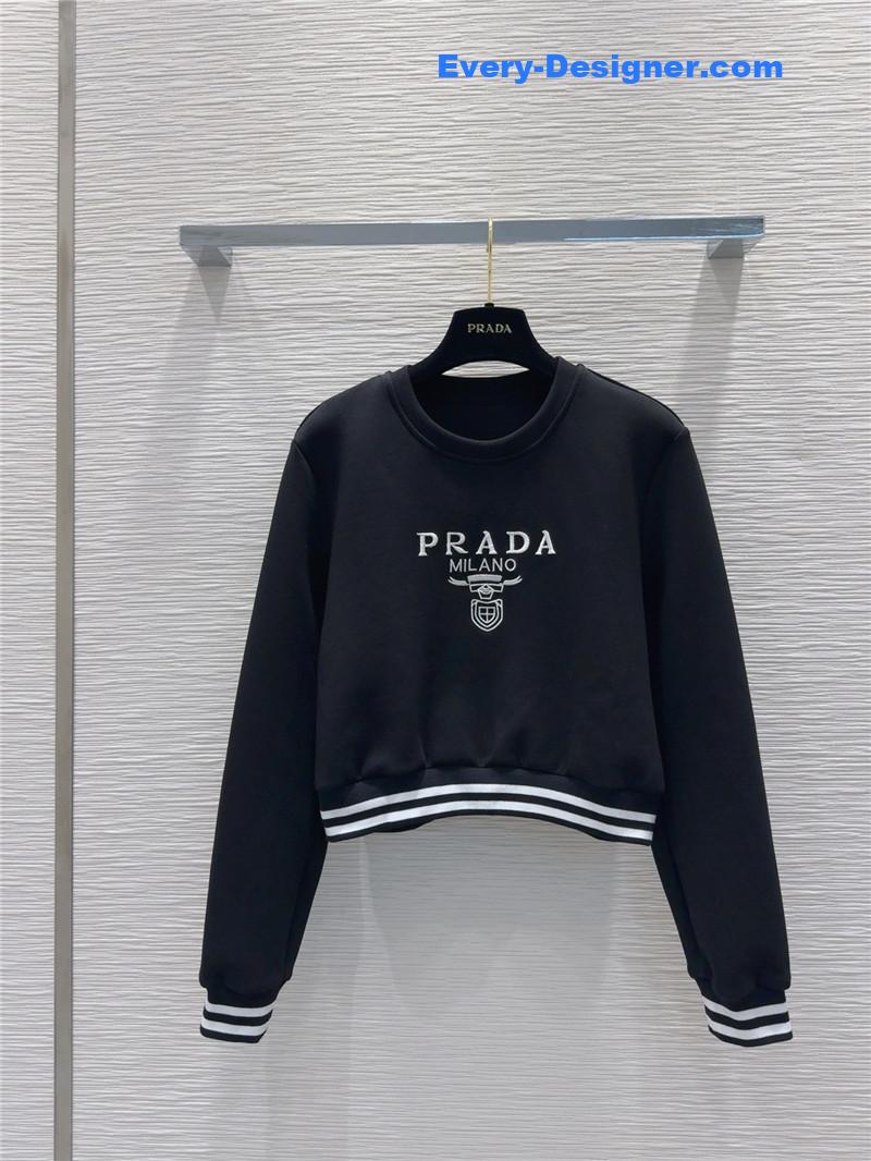 Pra*a crew neck sweatshirt suit replica d&g clothing