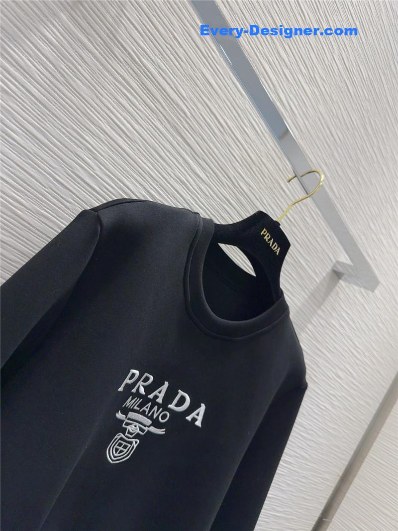 Pra*a crew neck sweatshirt suit replica d&g clothing