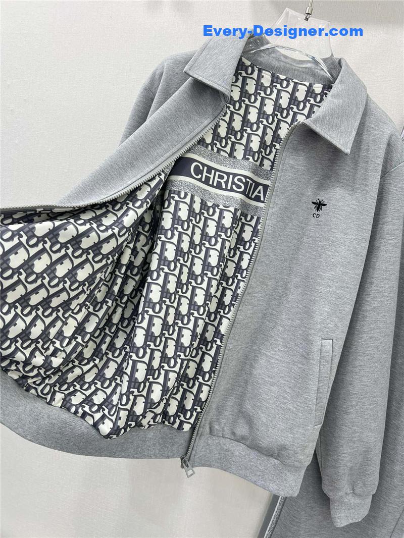 D10r hooded zipper jacket + wide-leg trousers set replica clothes