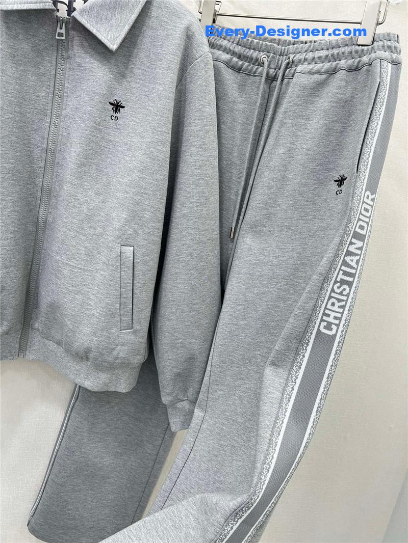 D10r hooded zipper jacket + wide-leg trousers set replica clothes