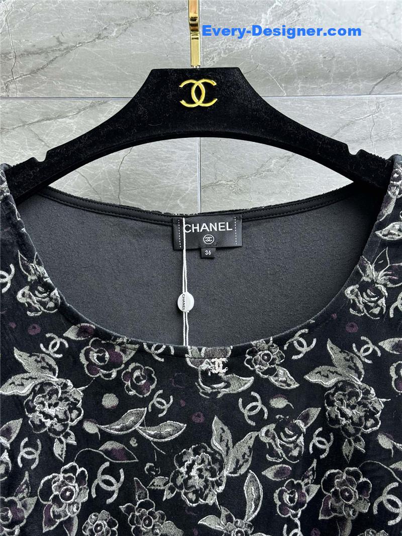 Ch**el velvet logo top replica clothing sites