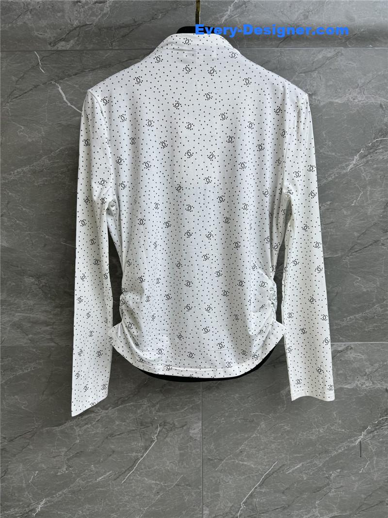 Ch**el logo bottoming shirt replica d&g clothing