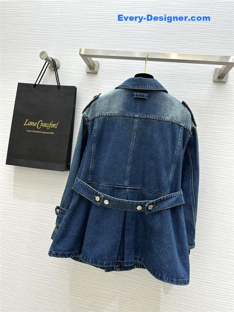 a1exa*der Mcqv*en irregular denim jacket replicas clothes