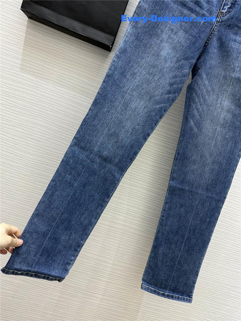 Versace hardware decoration jeans replica d&g clothing