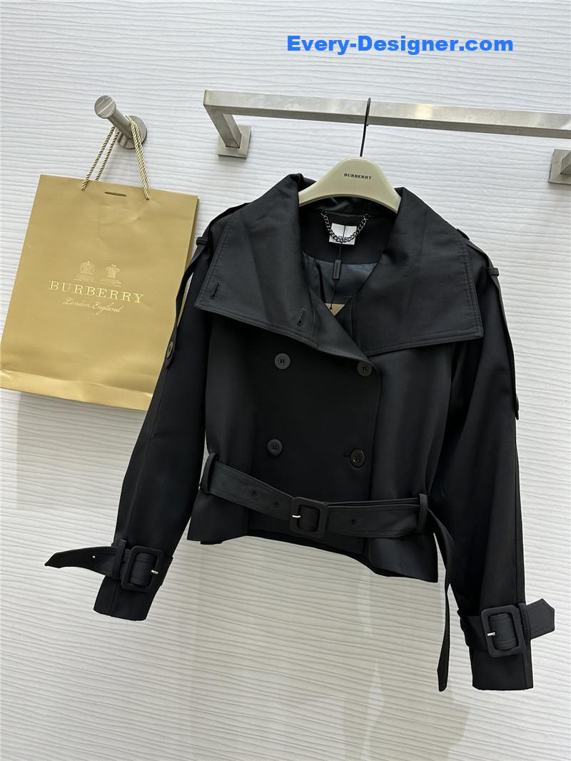 Bv*b*rry stand collar short trench coat replicas clothes