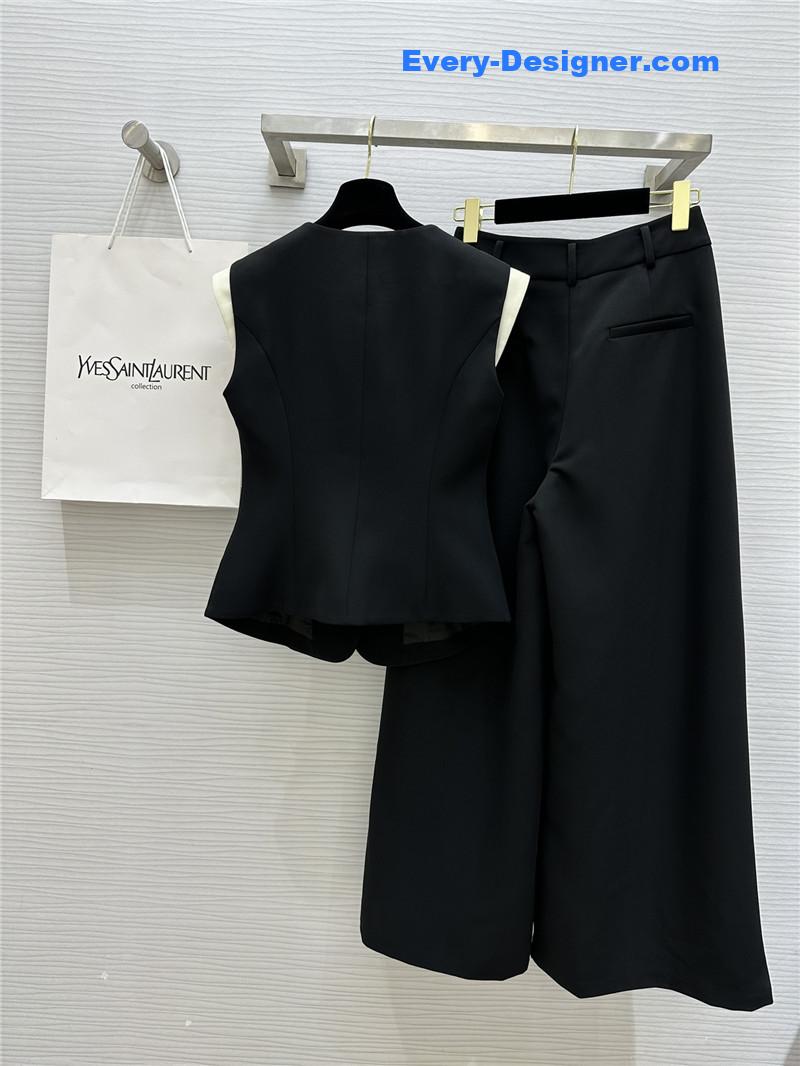 Y51 metal button vest + wide-leg pants set replica clothing sites