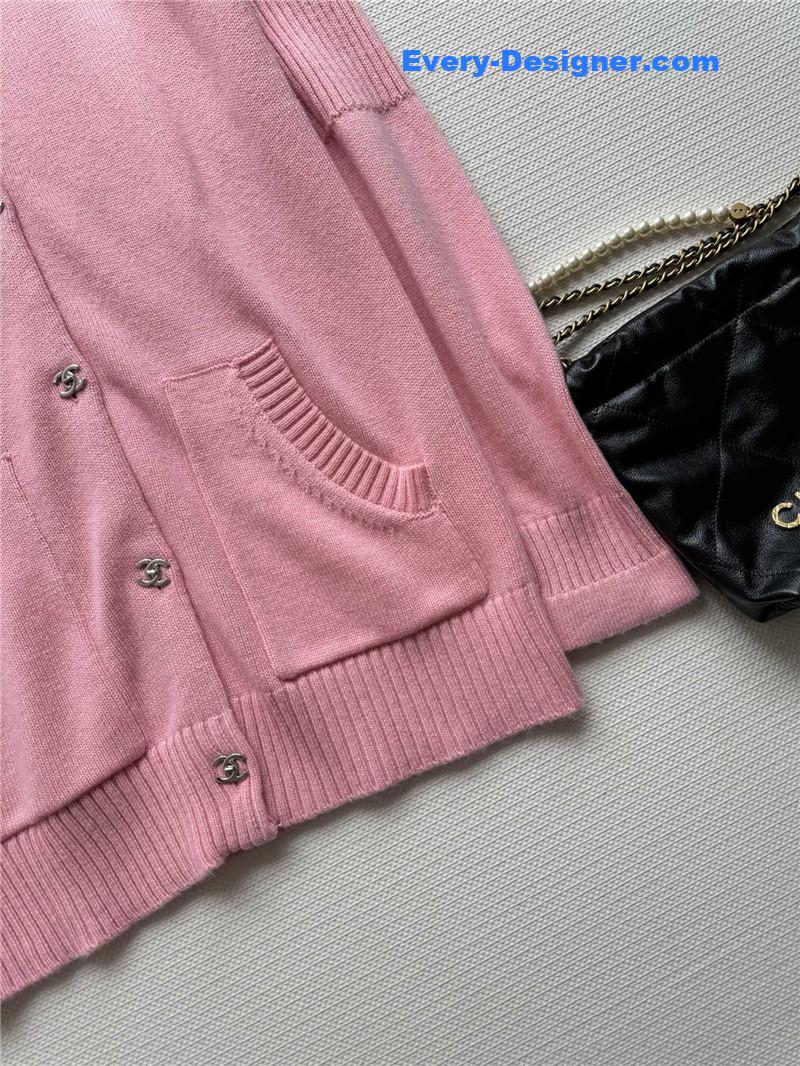 Ch**el crew neck cardigan cheap replica designer clothes
