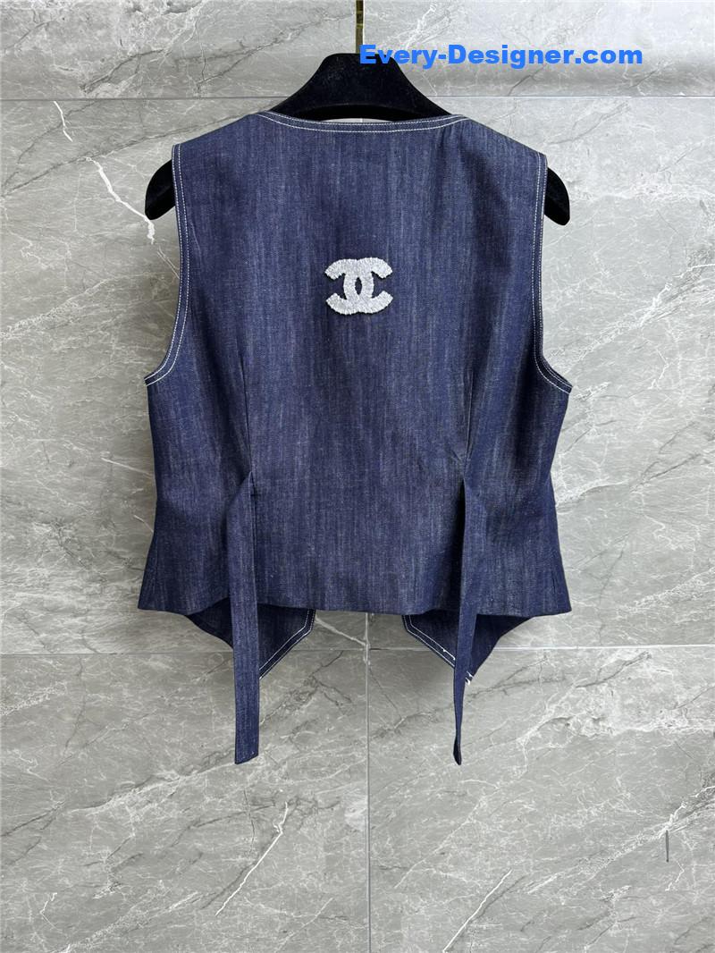 Ch**el denim vest replica designer clothing websites