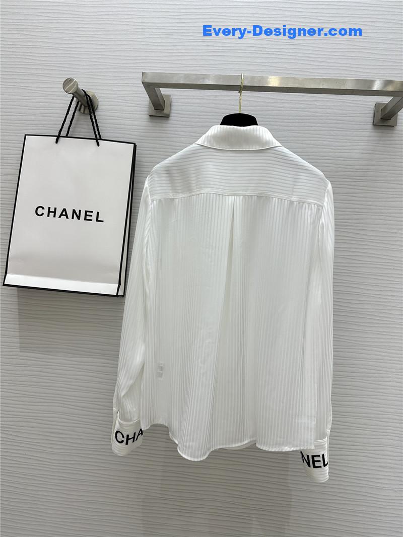 Ch**el embroidered ribbon shirt replica d&g clothing