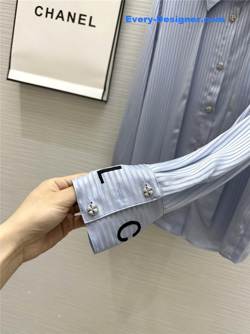 Ch**el embroidered ribbon shirt replica d&g clothing