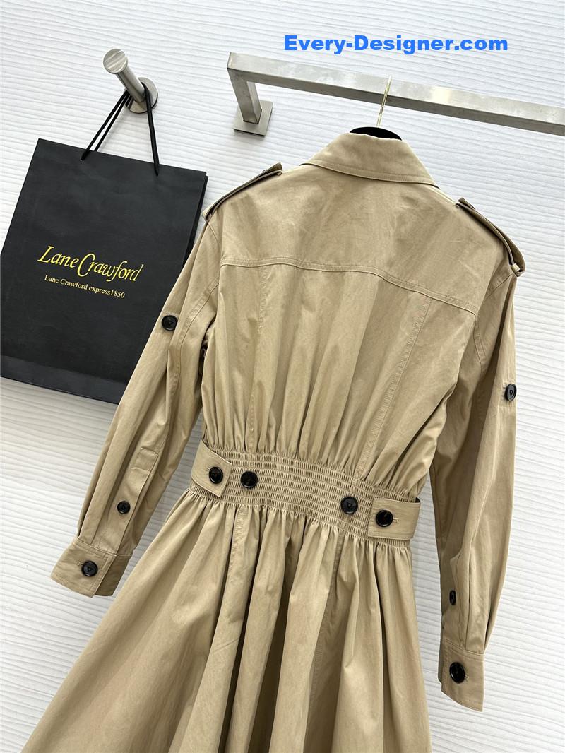 b0tt*ga Ven*ta khaki cotton work skirt replica clothes