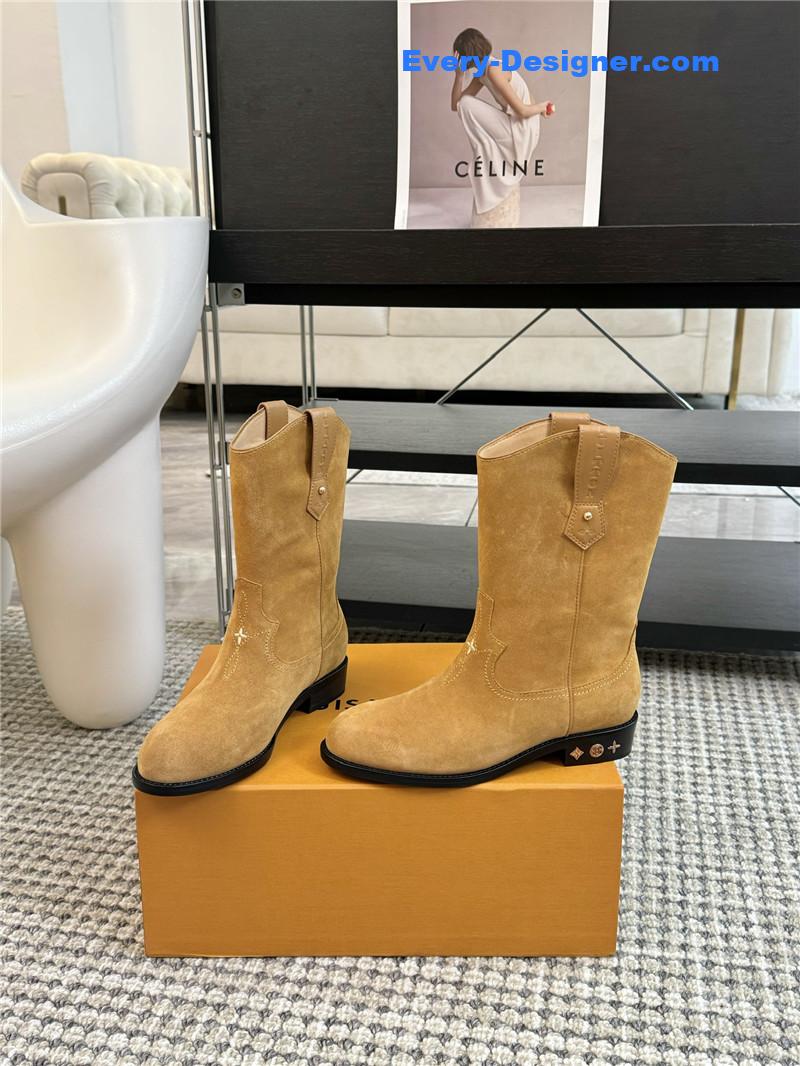 l0vis Vvtt0n lv suede rider boot in brown