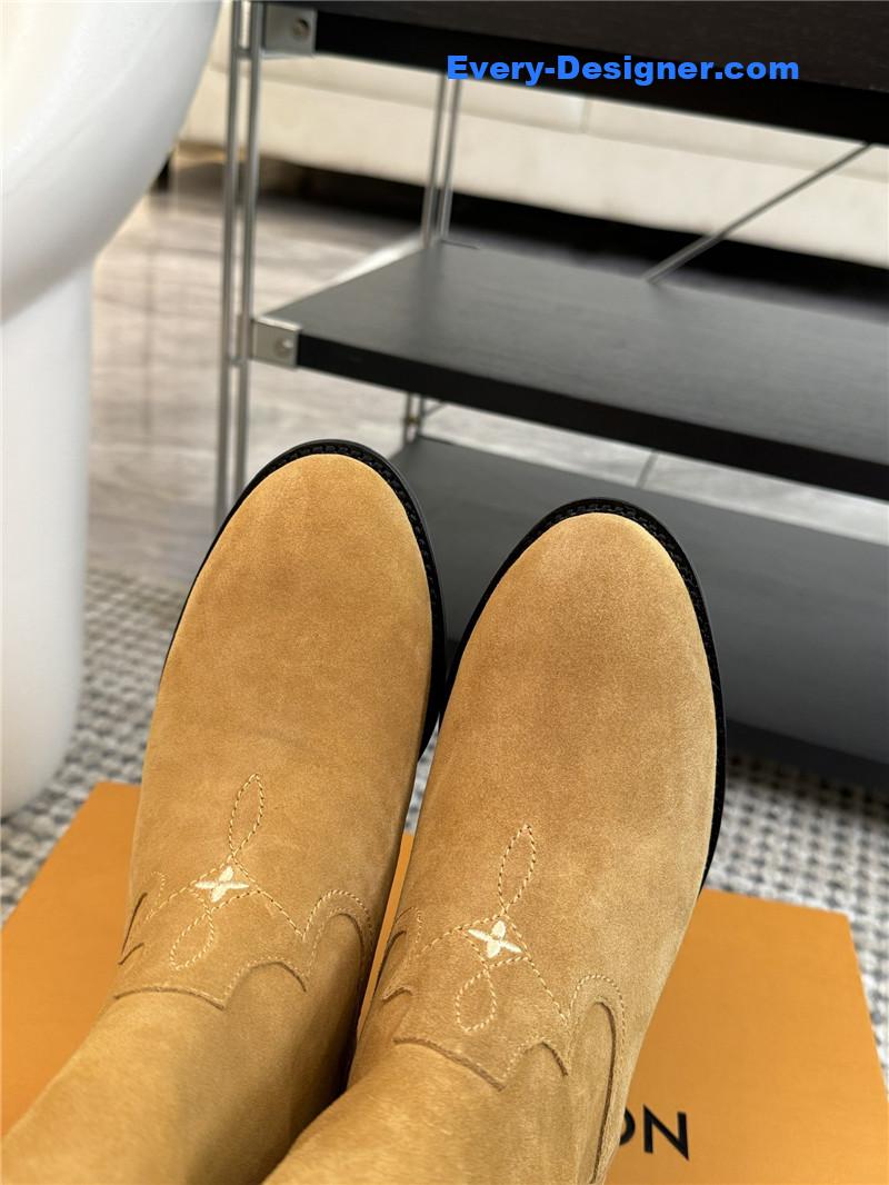 l0vis Vvtt0n lv suede rider boot in brown