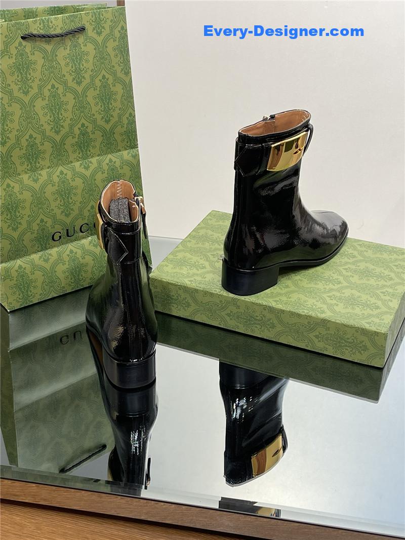 Gvc*1 retro g 35mm oil wax leather ankle boots