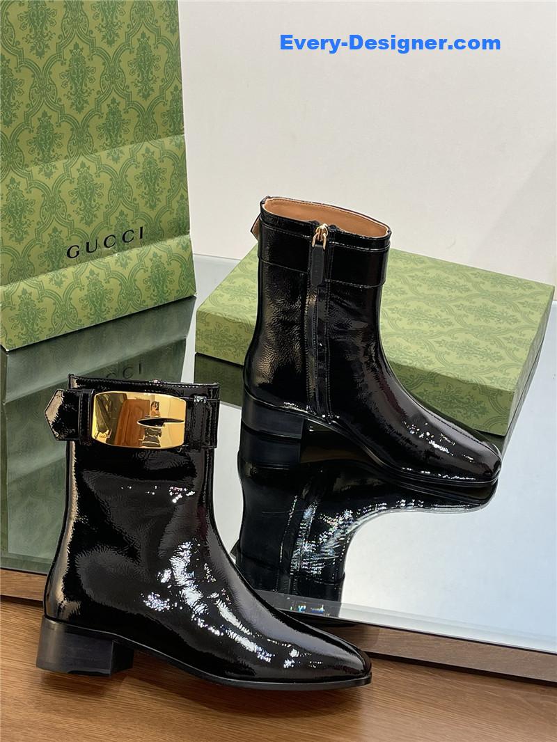 Gvc*1 retro g 35mm oil wax leather ankle boots