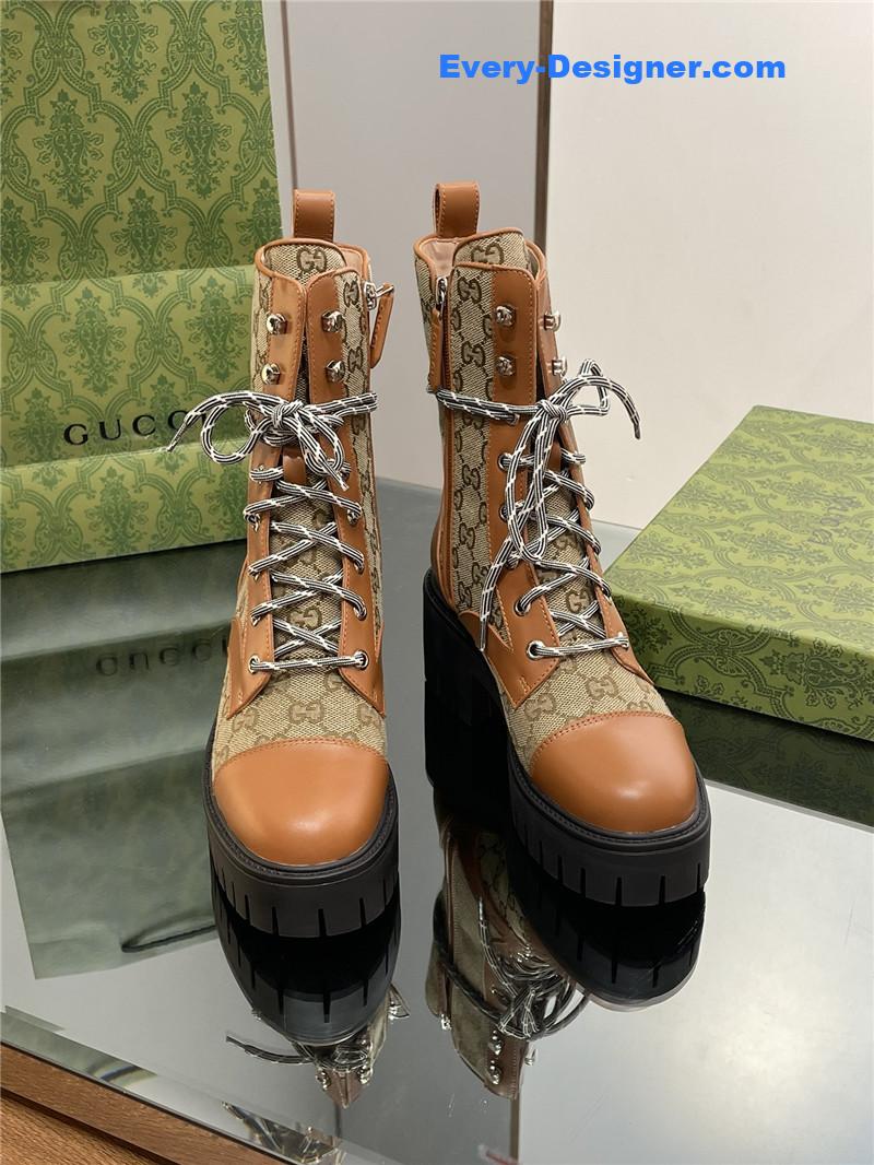Gvc*1 gg platform lace-up ankle boots