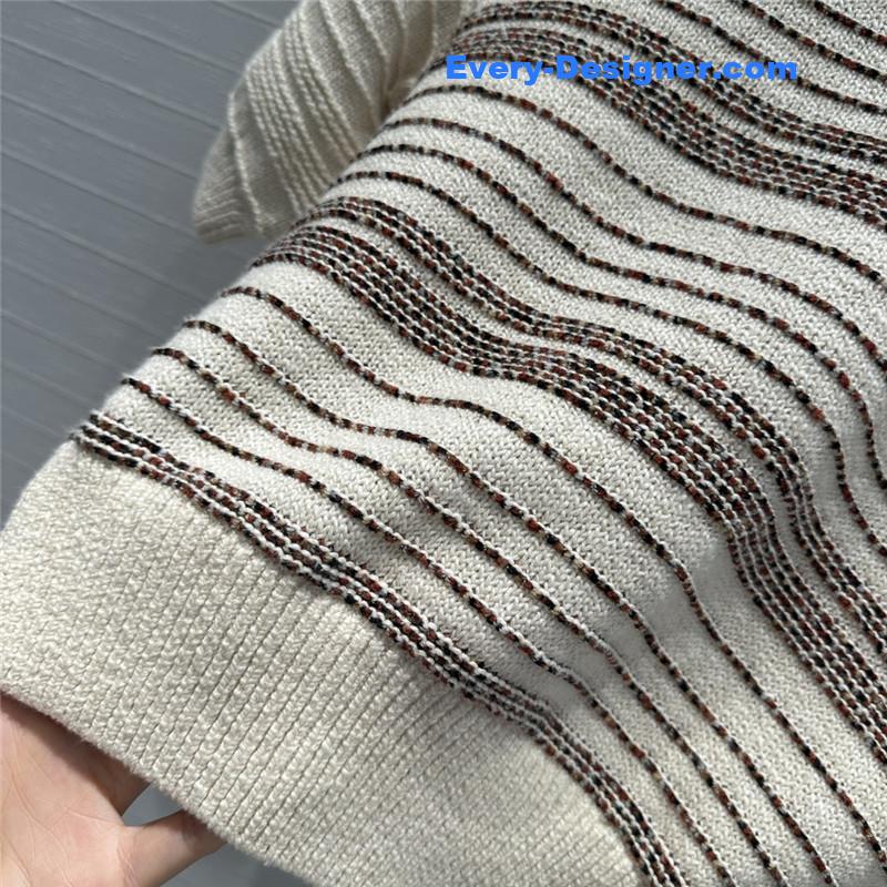 L0r0 P1ana texture short -sleeved sweater replica clothing