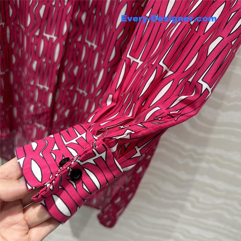 D10r letter element printing pattern shirt replica clother