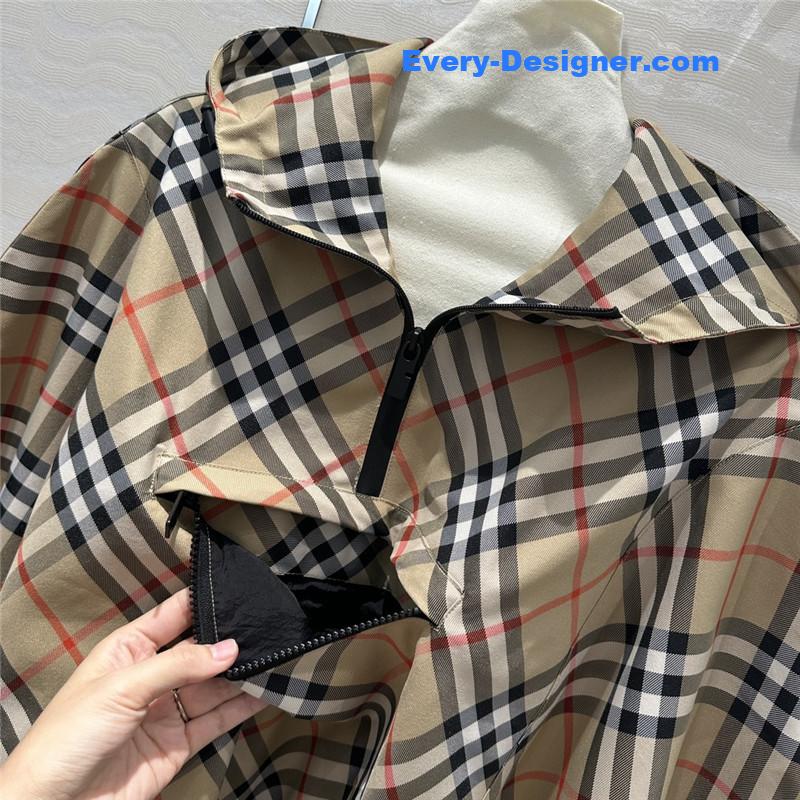 Bv*b*rry checkered cape cloak replica clothing site
