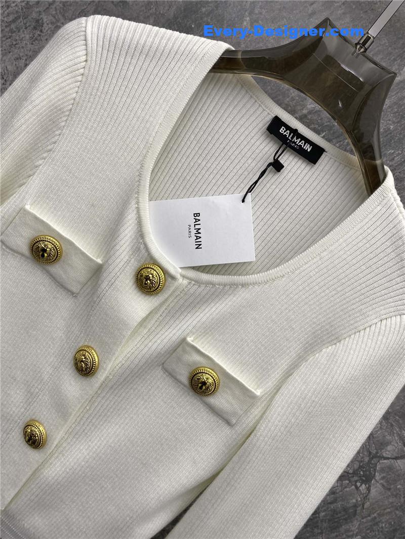 Balmain metal button knitted cardigan replicas clothes