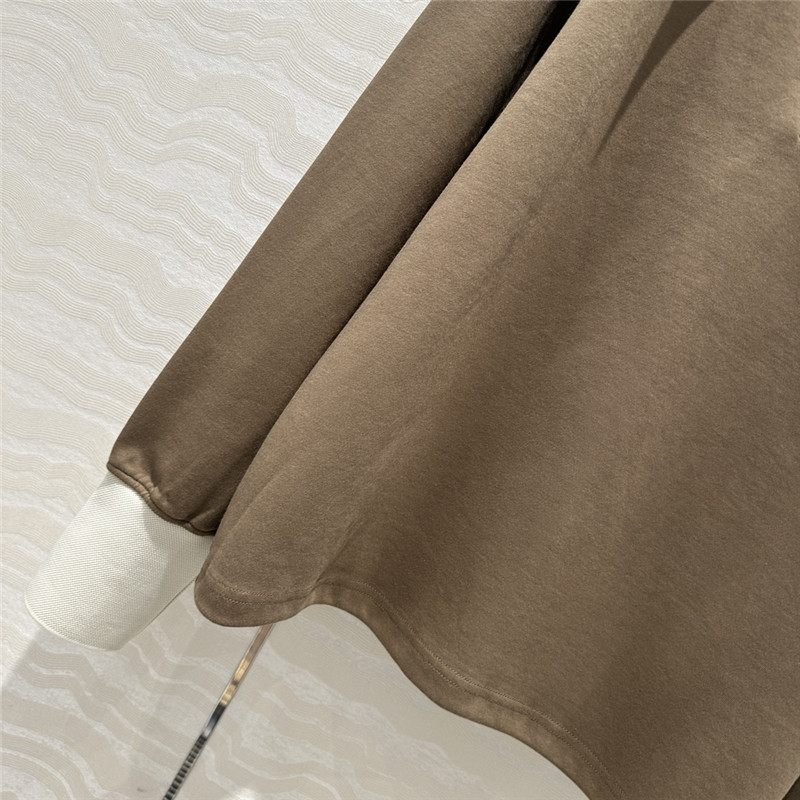Pra*a sports lapel sweatshirt replica designer clothes