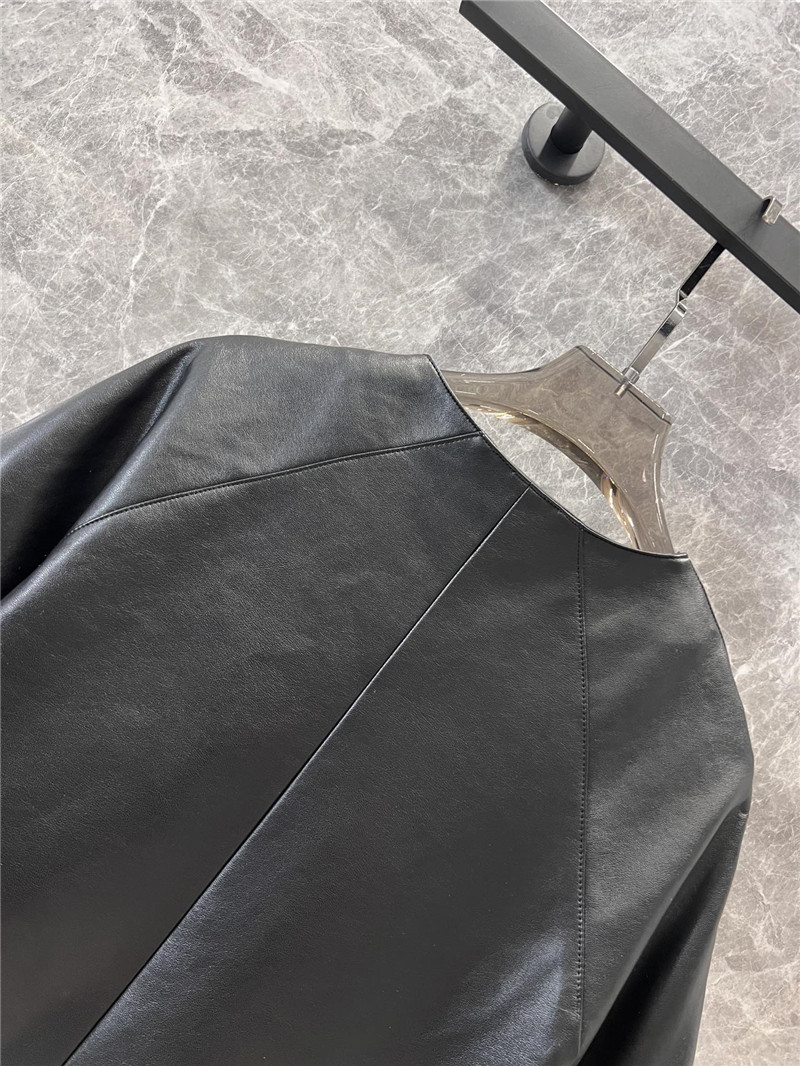 Ch**el short-sleeved leather jacket replica clothing sites