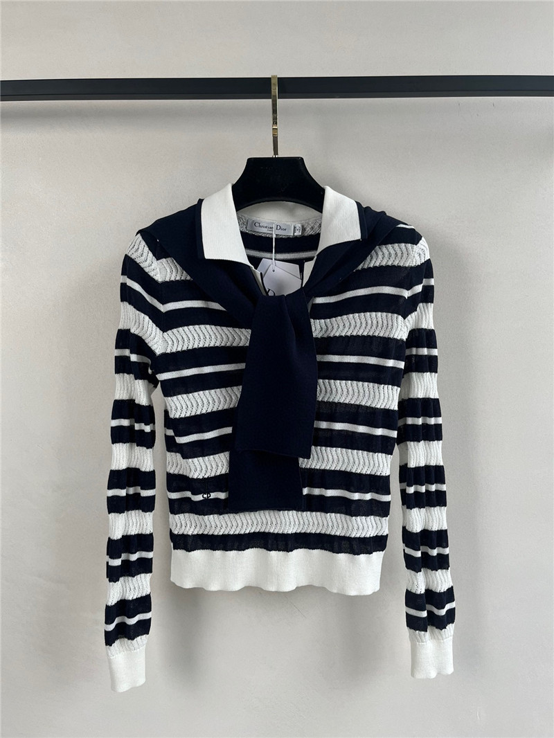 D10r navy collar knitted long sleeve replicas clothes