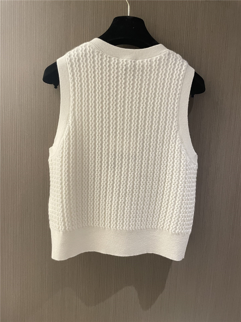 Ch**el cashmere button vest replica d&g clothing