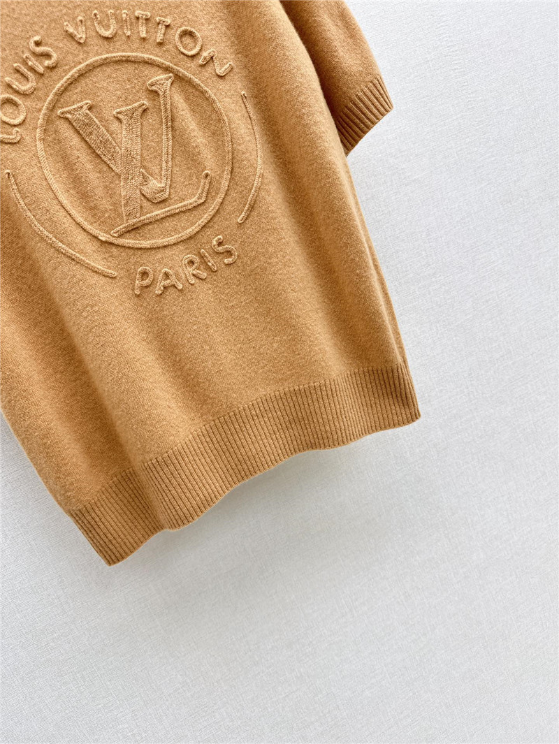 l0vis Vvtt0n lv knitted short-sleeved top replicas clothes