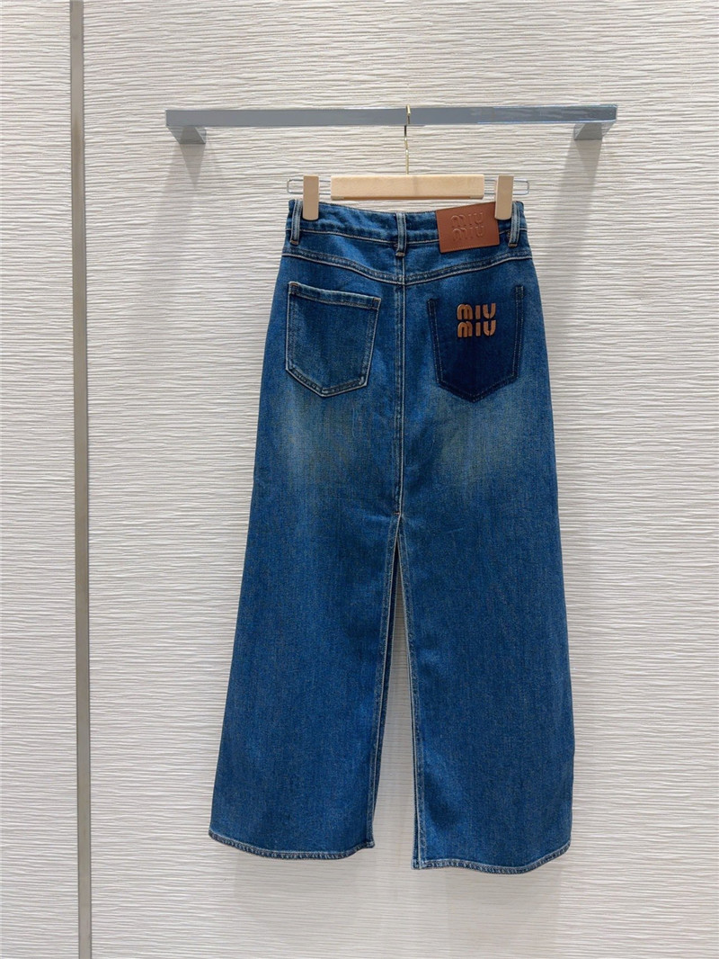 M1um1u denim skirt replica clothing sites