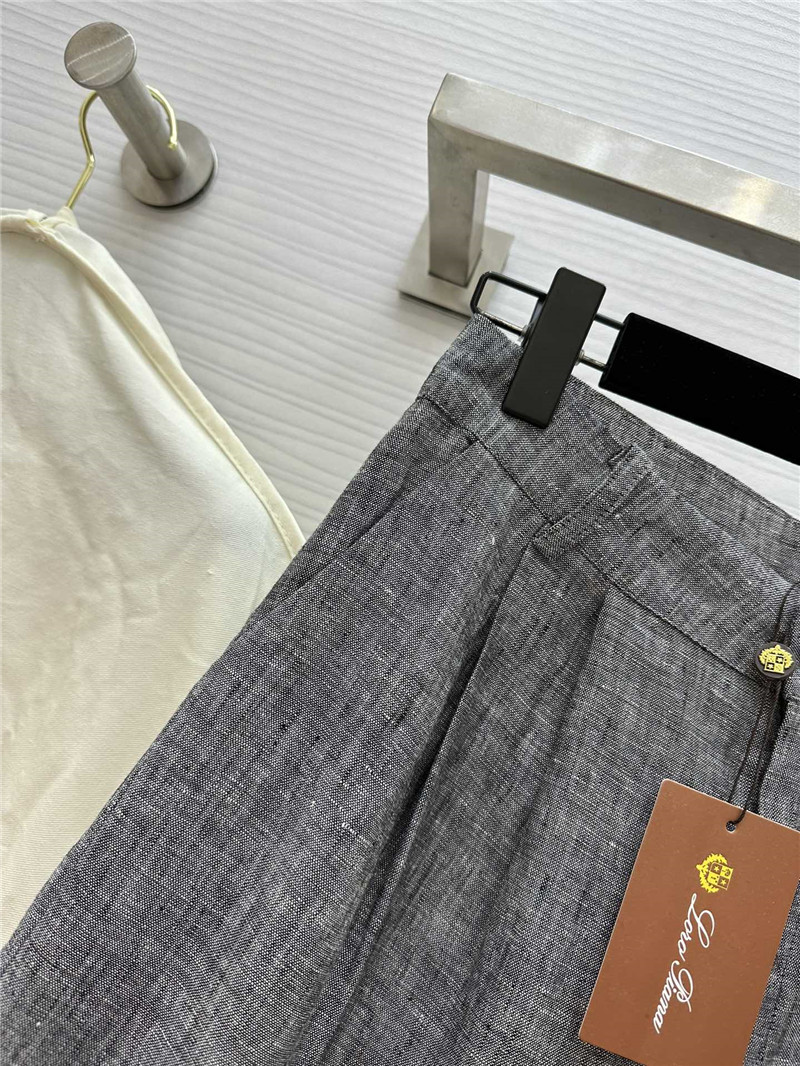 L0r0 P1ana linen wide-leg trousers replica clothing sites