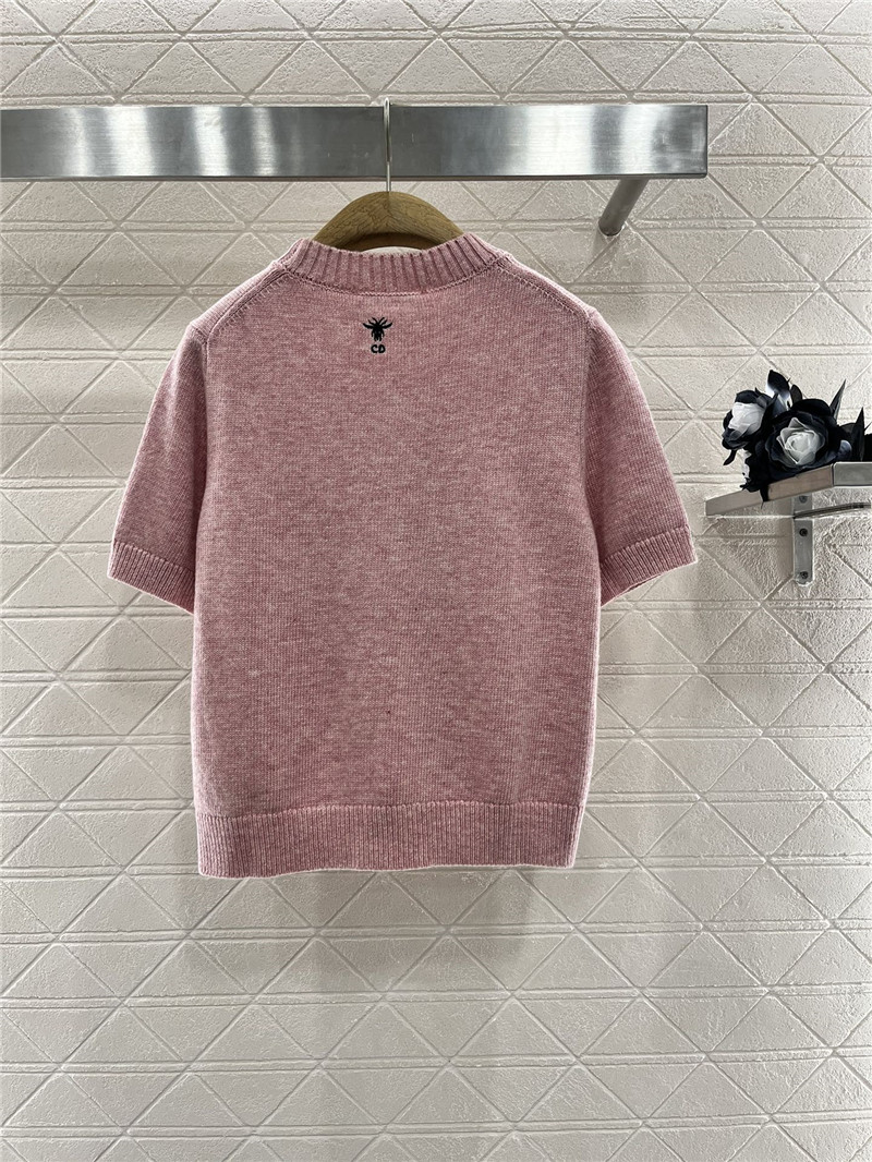 D10r D10ralps short-sleeved wool top pink
