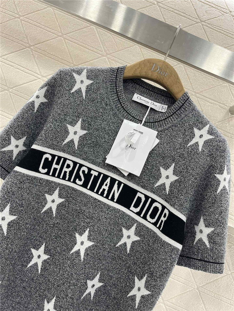 D10r D10riviera short-sleeved sweater in grey
