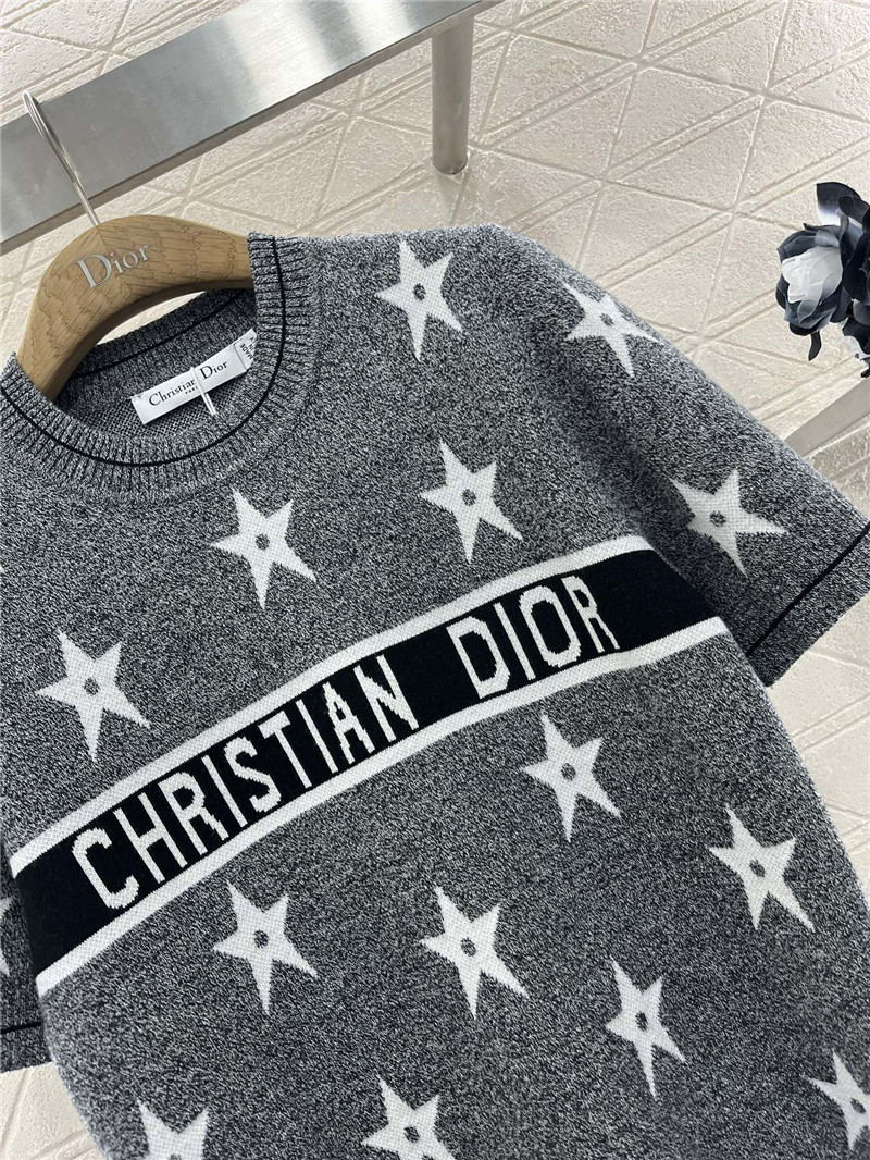 D10r D10riviera short-sleeved sweater in grey