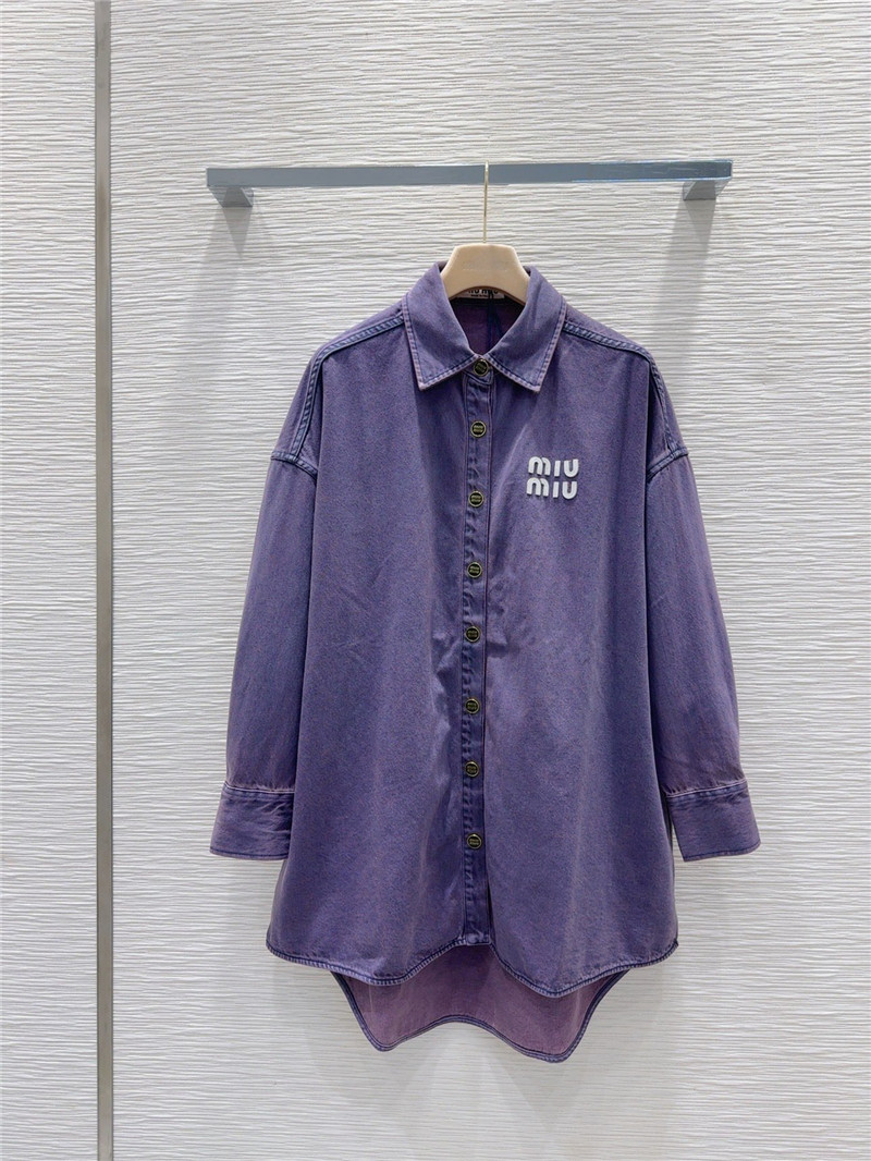 M1um1u denim jacket replica clothing sites