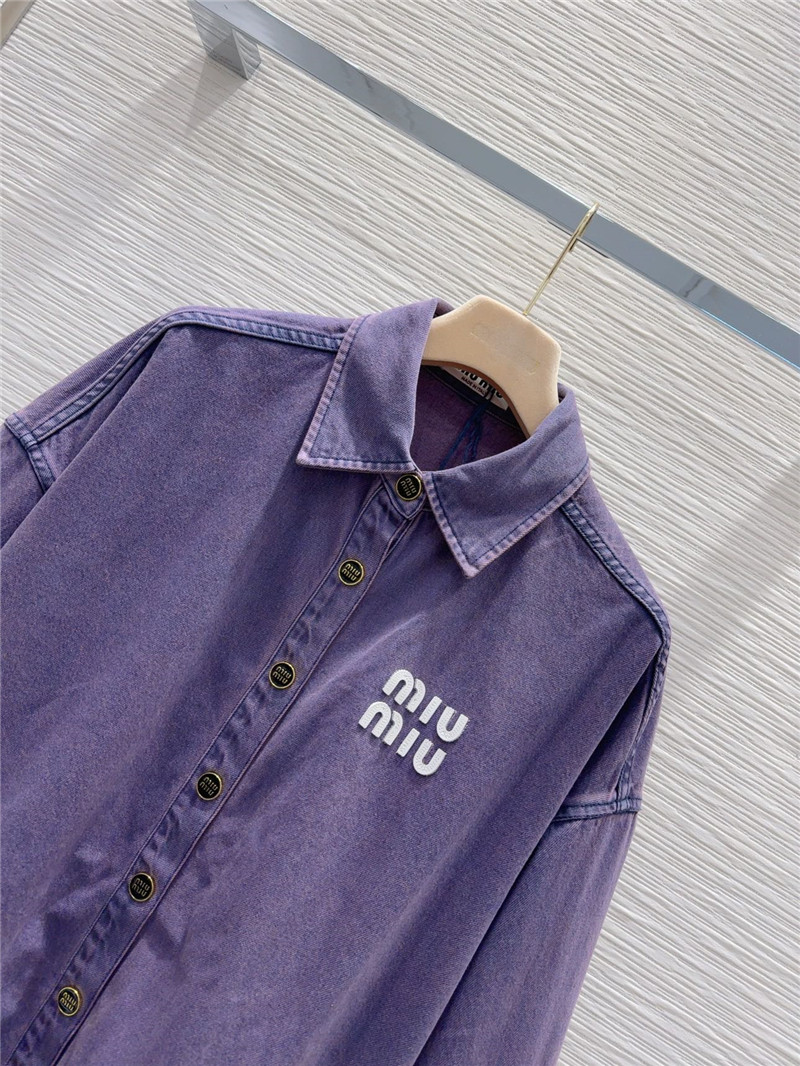 M1um1u denim jacket replica clothing sites