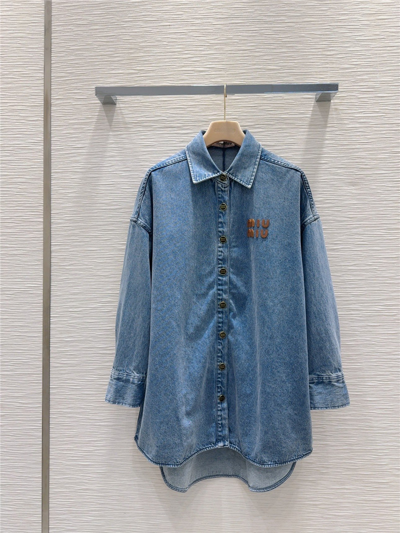 M1um1u denim jacket replica clothing sites
