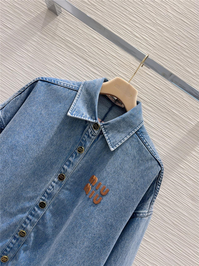 M1um1u denim jacket replica clothing sites