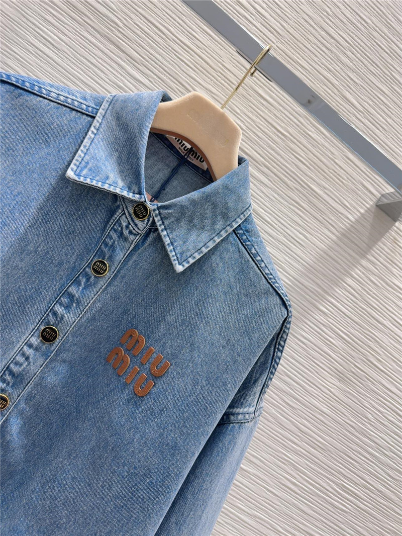 M1um1u denim jacket replica clothing sites