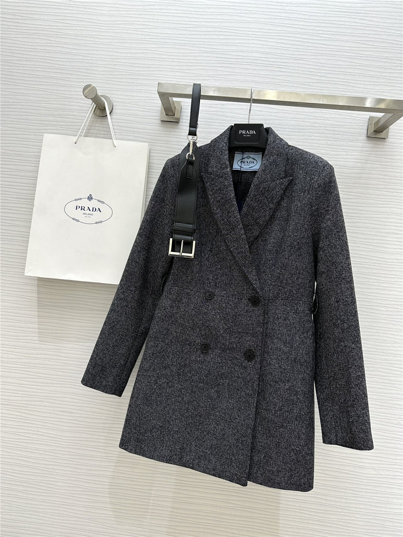 Pra*a mid length suit jacket replica designer clothing websites