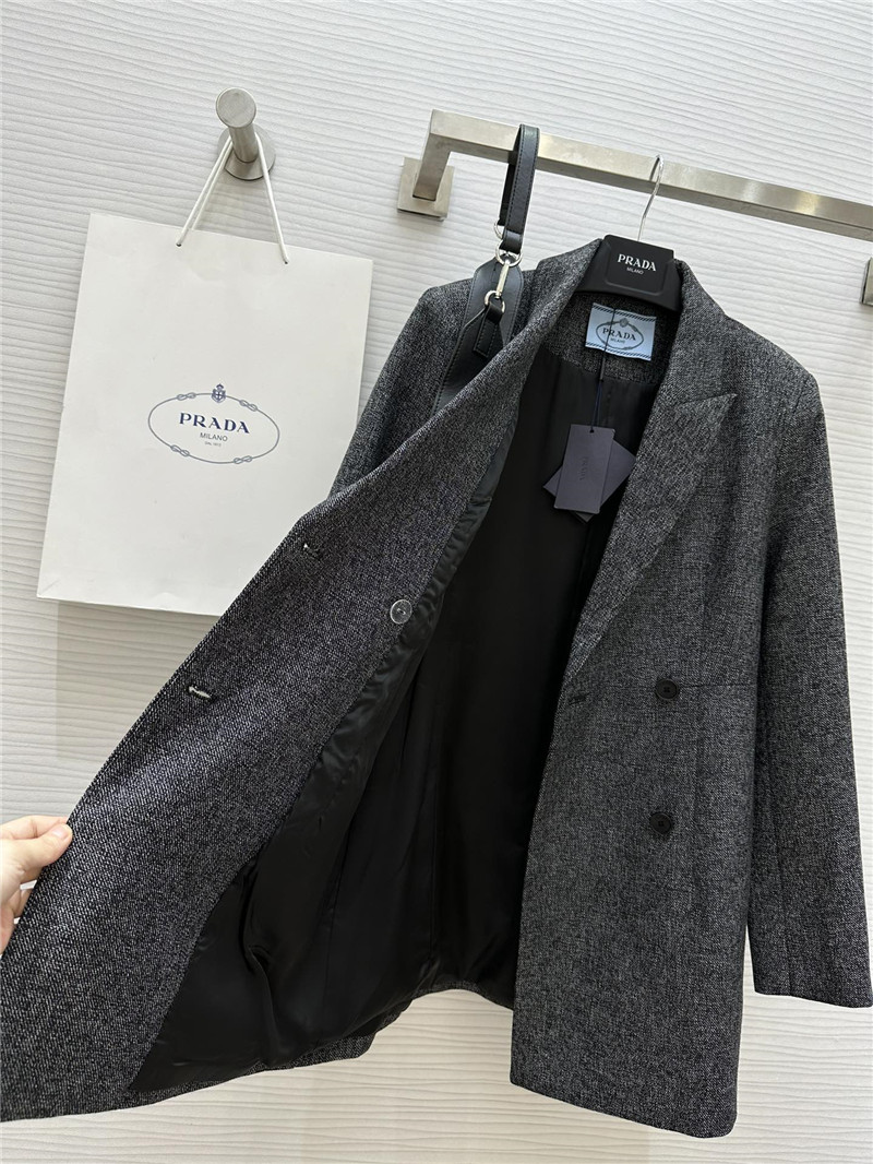 Pra*a mid length suit jacket replica designer clothing websites