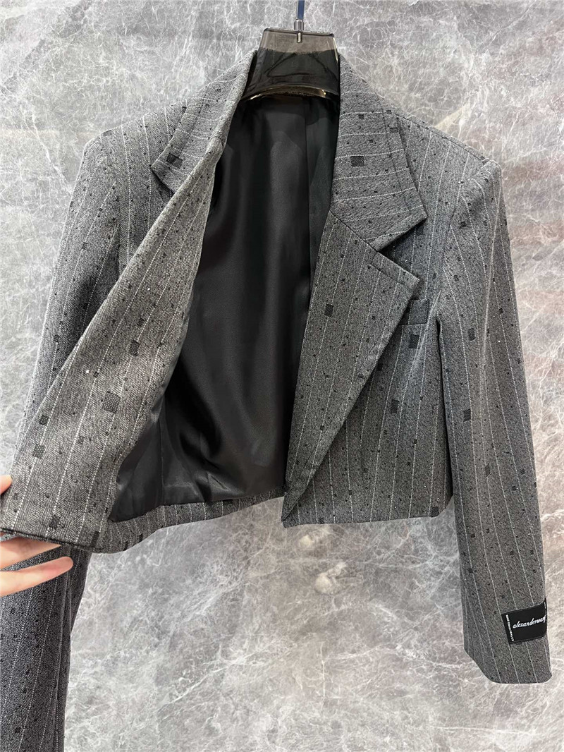 A1exa*der wang short suit jacket + shorts set replica clothes