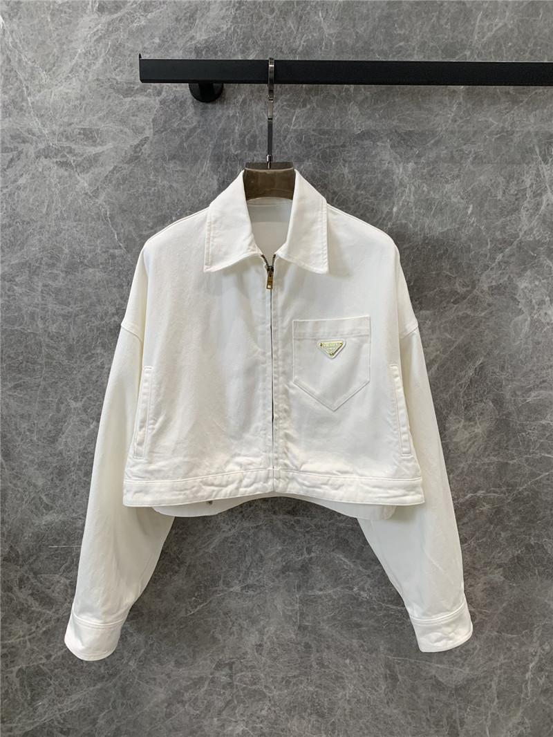 Pra*a evergreen denim jacket replica d&g clothing